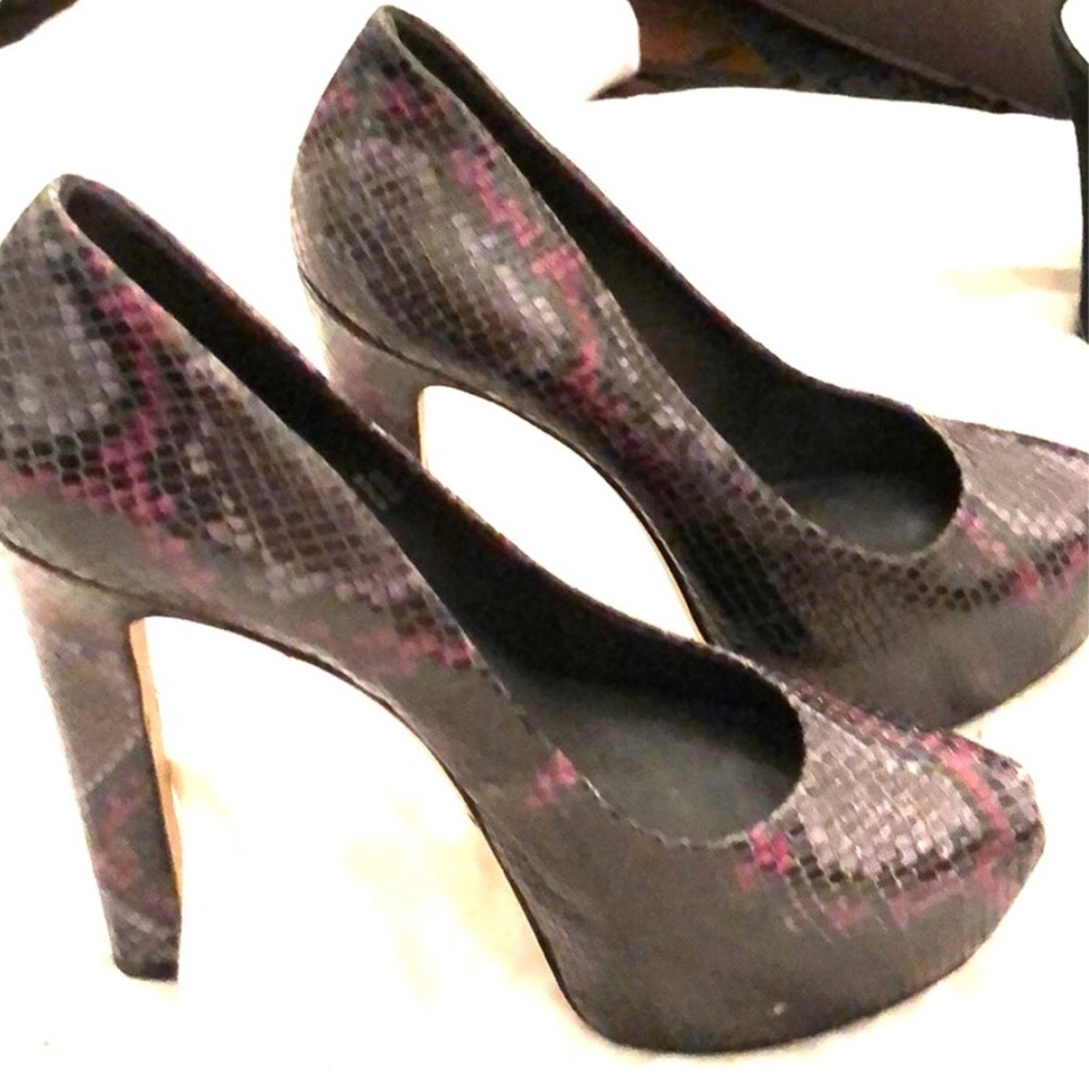 Brian Atwood Snake Skin Platform
